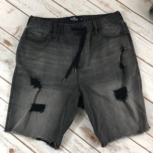 Hollister Denim Jogger Shorts